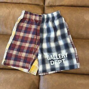Gallery Dept Zuma 2 Face Flanned Shorts Multi Color Mens Size Small & Large